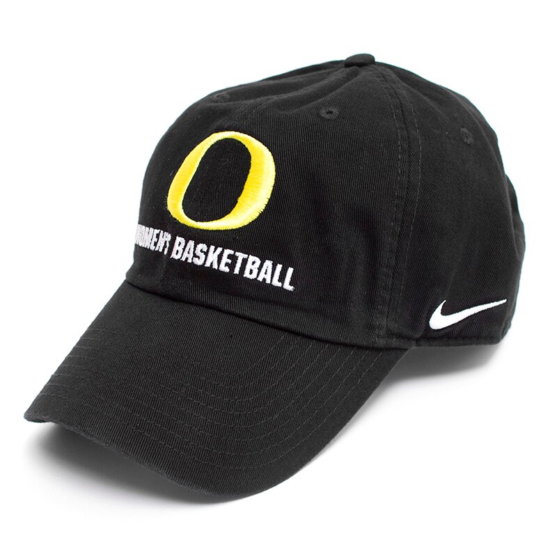 Classic Oregon O, Nike, Black, Curved Bill, Cotton, Accessories, Women, Basketball, Campus, Adjustable, Hat, 334394